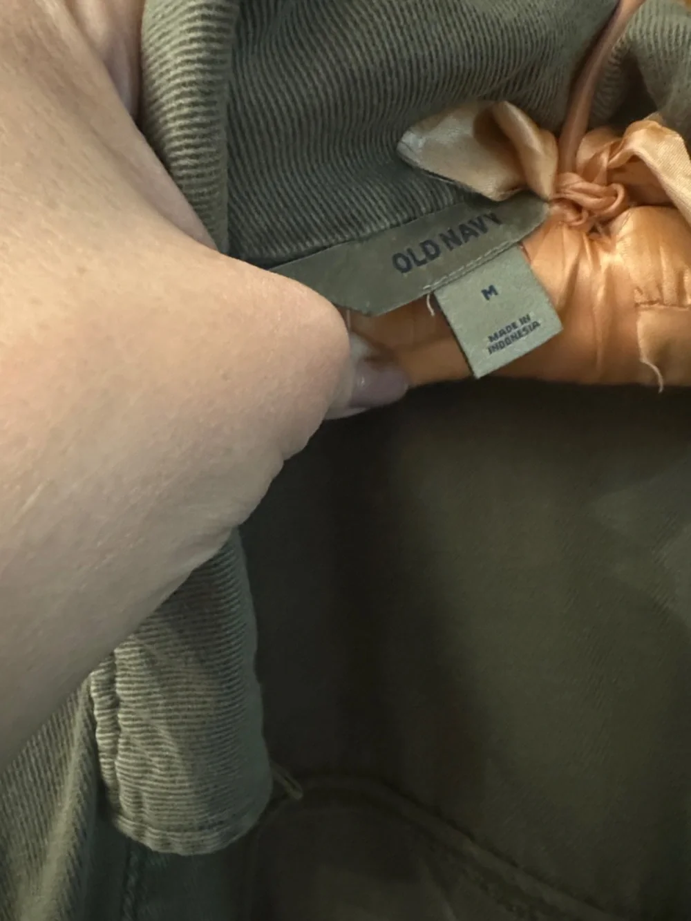 Old Navy Cropped Jean Jacket in Light Sage - Picture 2 of 5